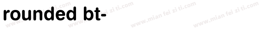 rounded bt字体转换